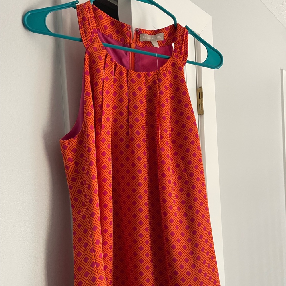 BNWT Sz 12 Banana Republic Orange Pink Top